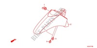 GARDE BOUE AVANT pour Honda VISION 110 de 2012