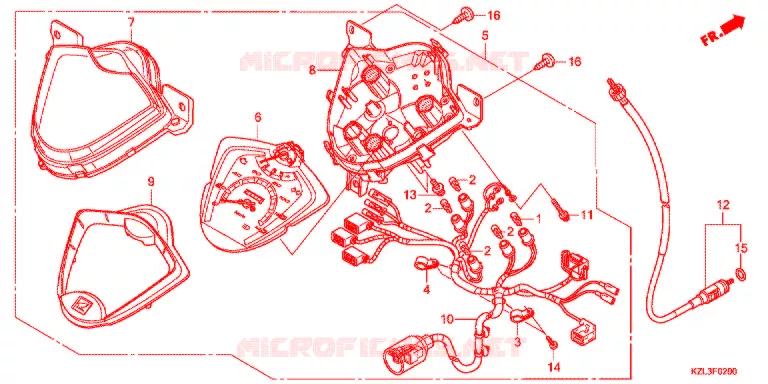 COMPTEUR Honda SCOOTER 110 DIO 2011  NSC110WHB