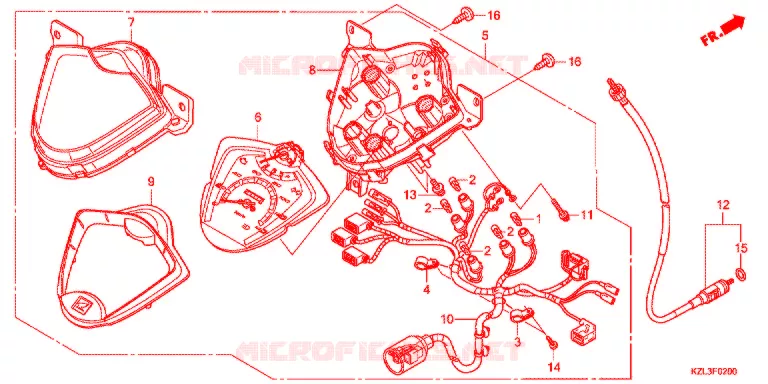 COMPTEUR Honda SCOOTER 110 DIO 2014  NSC110WHD