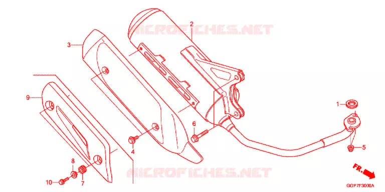 SILENCIEUX D'ECHAPPEMENT Honda SCOOTER 50 VISION 2016  NSC50MPDE