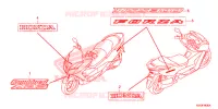 AUTOCOLLANTS pour Honda FORZA 300 de 2013