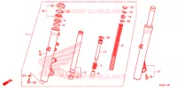 FOURCHE pour Honda FORZA 300 de 2013