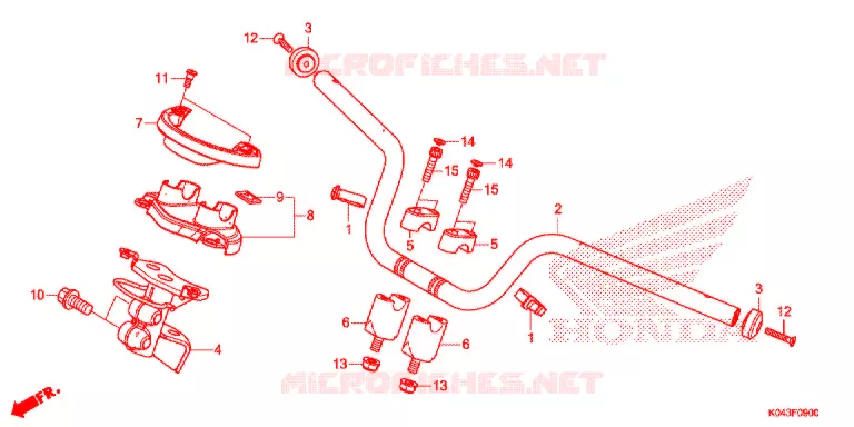 GUIDON Honda SCOOTER 300 FORZA 2016  NSS300AD