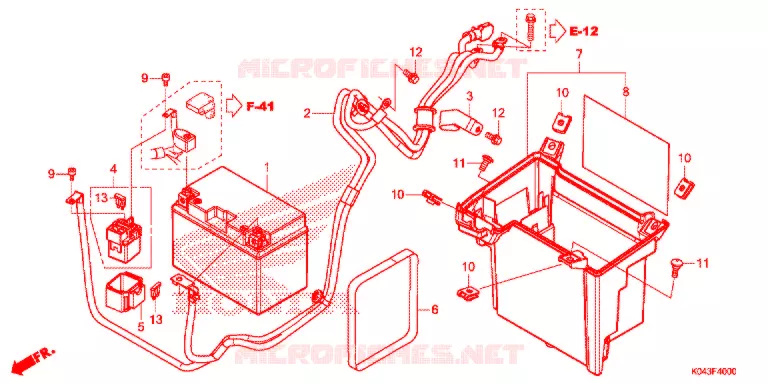 BATTERIE Honda SCOOTER 300 FORZA 2017  NSS300AD