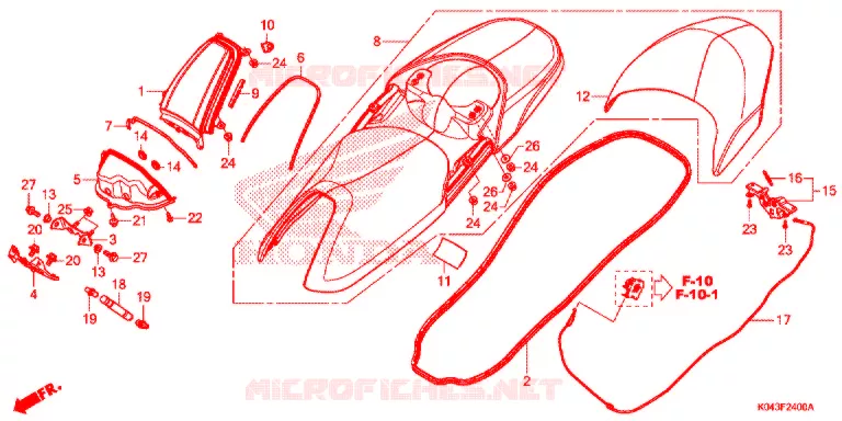 SELLE Honda SCOOTER 300 FORZA 2015  NSS300AD