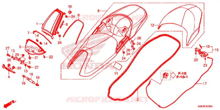 SELLE Honda SCOOTER 300 FORZA 2013  NSS300AD