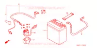 BATTERIE (SC1255,6,8) pour Honda SC 125 de 2006