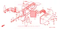 FILTRE A AIR (SC1255,6,8) pour Honda SC 125 de 2007