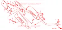 SILENCIEUX D'ECHAPPEMENT (SC1255,6,8) pour Honda SC 125 de 2007