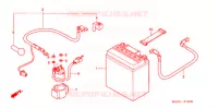 BATTERIE (SC1255,6,8) pour Honda SC 125 de 2008