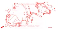GUIDON   CARENAGE (3) pour Honda SC 125 de 2008