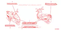 AUTOCOLLANTS pour Honda ELITE 125 de 2012