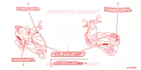 AUTOCOLLANTS pour Honda ELITE 125 de 2013