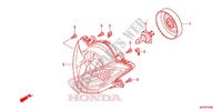 PHARE pour Honda SH 125 ABS SPECIAL 4E de 2013