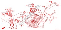 RESERVOIR A CARBURANT pour Honda SH 125 ABS D TOP BOX de 2013