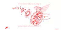 ROUE ARRIERE pour Honda SH 125 ABS D SPECIAL 3F de 2013