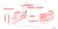 AUTOCOLLANTS pour Honda SH 125 ABS D SPECIAL 5ED de 2013