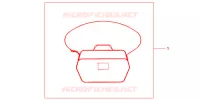 SAC INTERIEUR DE TOP CASE pour Honda SH 125 SPECIAL 3ED de 2013