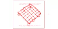 FILET BAGAGES NOIR pour Honda SH 125 D SPECIAL 2E de 2013