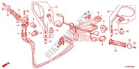 COMMODO   CABLE   RETROVISEUR pour Honda SH 300 ABS de 2013