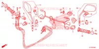 COMMODO   CABLE   RETROVISEUR pour Honda SH 300 ABS de 2013
