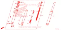 FOURCHE pour Honda SH 300 ABS de 2013