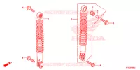 AMORTISSEUR ARRIERE pour Honda SH 300 de 2013