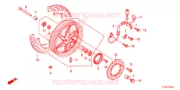 ROUE AVANT pour Honda SH 300 de 2013