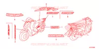 AUTOCOLLANTS pour Honda SH 150 ABS SPECIAL 2F de 2013
