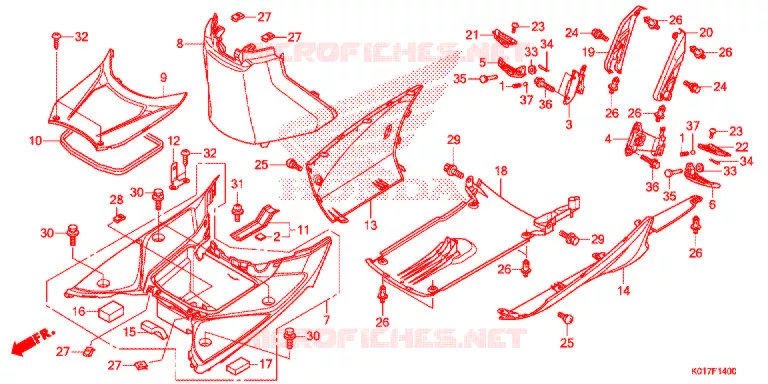 MARCHE PIEDS Honda SCOOTER 150 SH 2013  SH150AD