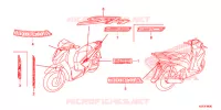 AUTOCOLLANTS pour Honda SH 150 ABS D SPECIAL 2F de 2013