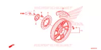 ROUE ARRIERE pour Honda SH 150 ABS D SPECIAL 2F de 2013