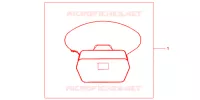 SAC INTERIEUR DE TOP CASE pour Honda SH 150 ABS D SPECIAL 2F de 2013