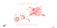 VILEBREQUIN   PISTON pour Honda SH 150 ABS D SPECIAL 2F de 2013