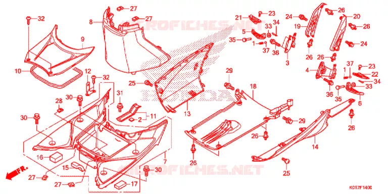 MARCHE PIEDS Honda SCOOTER 150 SH 2013  SH150ADD