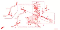 MAITRE CYLINDRE DE FREIN ARRIERE pour Honda SH 150 D SPECIAL 3F de 2013