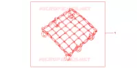 FILET BAGAGES NOIR pour Honda SH 150 D SPECIAL 4E de 2013
