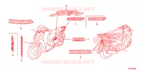 AUTOCOLLANTS pour Honda SH 150 D de 2013