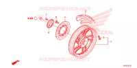 ROUE ARRIERE pour Honda SH 150 D de 2013