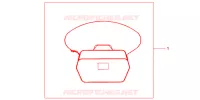 SAC INTERIEUR DE TOP CASE pour Honda SH 150 D de 2013