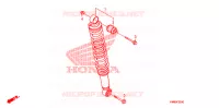 AMORTISSEUR ARRIERE pour Honda TRX 250 FOURTRAX RECON Electric Shift de 2011