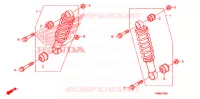 AMORTISSEUR AVANT pour Honda TRX 250 FOURTRAX RECON Electric Shift de 2011