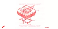 CYLINDRE pour Honda TRX 250 FOURTRAX RECON Electric Shift de 2011