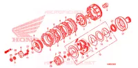 EMBRAYAGE pour Honda TRX 250 FOURTRAX RECON Electric Shift de 2011