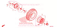 ROUE AVANT pour Honda TRX 250 FOURTRAX RECON Electric Shift de 2012