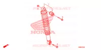 AMORTISSEUR ARRIERE pour Honda TRX 250 FOURTRAX RECON Standard de 2013