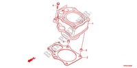 CYLINDRE pour Honda FOURTRAX 420 RANCHER 4X4 Manual Shift CAMO de 2011