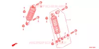 AMORTISSEUR AVANT pour Honda FOURTRAX 420 RANCHER 4X4 Manual Shift RED de 2011