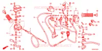 LEVIER DE GUIDON   CABLE   COMMODO pour Honda FOURTRAX 420 RANCHER 4X4 Manual Shift RED de 2011