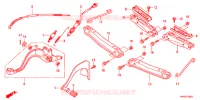 PEDALE   REPOSE PIED pour Honda FOURTRAX 420 RANCHER 4X4 Manual Shift RED de 2011